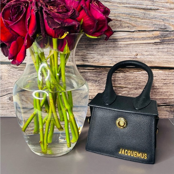 Jacquemus Mini Le Chiquito in Black Leather Authentic with Certificate See Pics - Picture 14 of 16